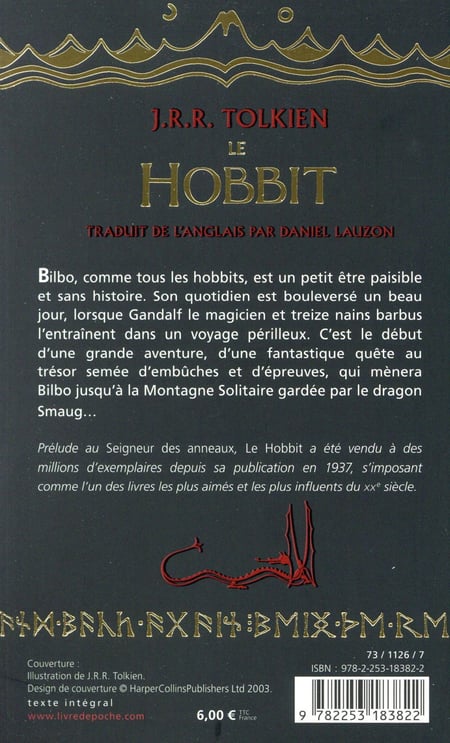 le hobbit tolkien noms nains