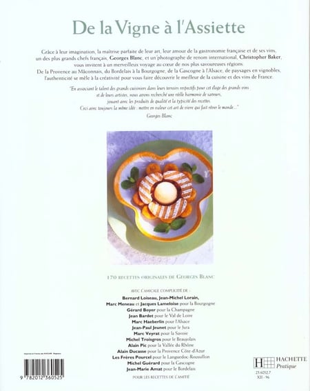 De la vigne a l'assiette : Georges Blanc | Cultura