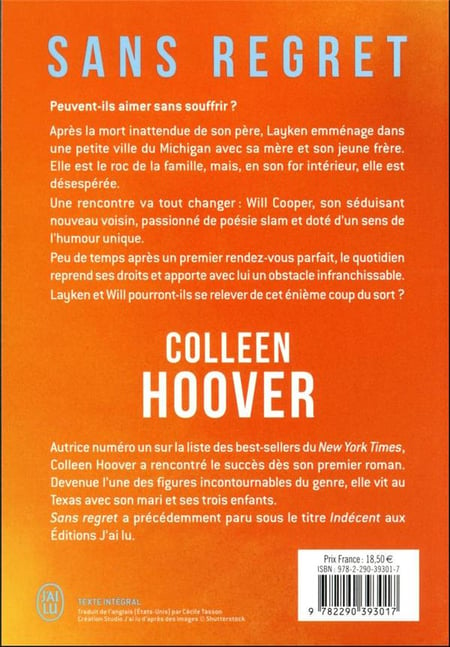 Sans Regret Colleen Hoover