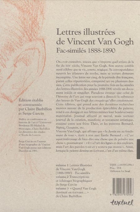 Lettres illustrées de vincent van gogh - fac-similés 1888-1890 - coffret