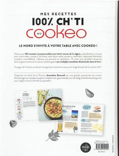 Mes recettes 100 % ch'ti au cookeo : Amandine Bernardi - 2036010024 - Livres  de cuisine salée