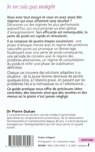 La méthode Dukan : 2 étapes pour perdre du piods - Dr Pierre Dukan