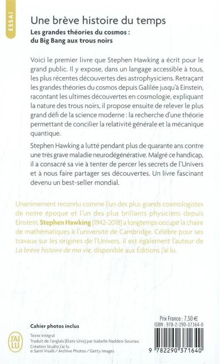 Une brève histoire du temps : les grandes théories du cosmos : du big ...