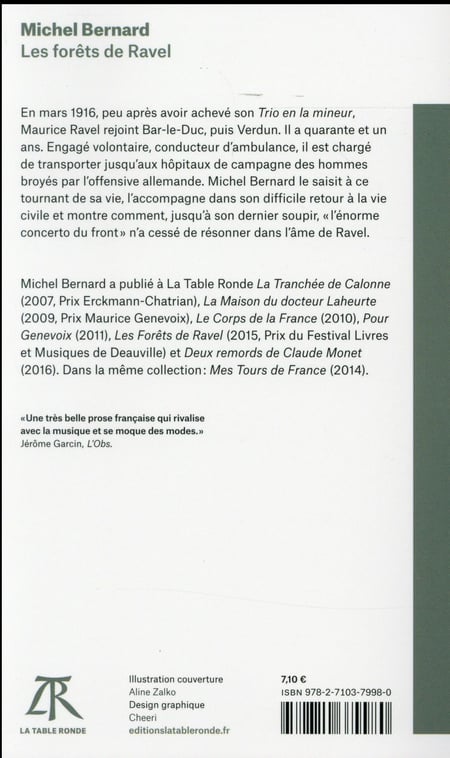 Les forêts de Ravel : Michel Bernard - 2710379988 - Livres de poche