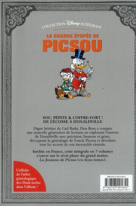 LA GRANDE ÉPOPÉE DE PICSOU(全2巻) Don Rosa La Grande épopée de Picsou - Tome 02: La Jeunesse de Picsou