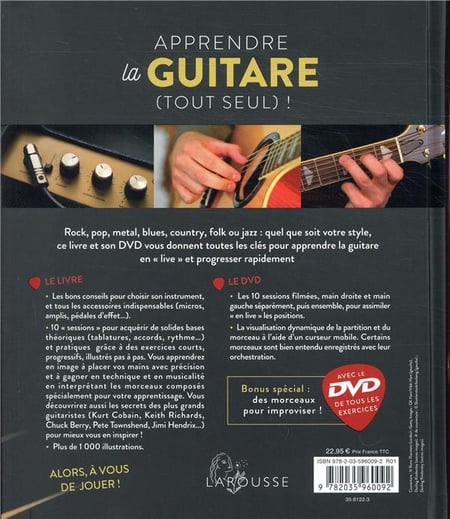 Apprendre la guitare (tout seul) ! un cours complet, progressif et  entièrement visuel : Collectif - 2035960096 - Livres de Développement  Personnel - Livres de Bien-être