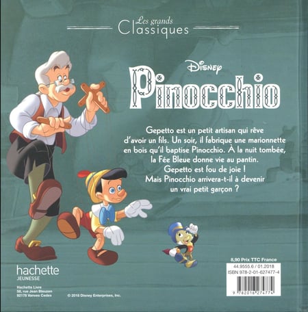 Mon histoire à écouter : Pinocchio : l'histoire du film : Disney