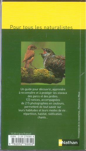 Gros plan sur les oiseaux des parcs et jardins - Detlef Singer