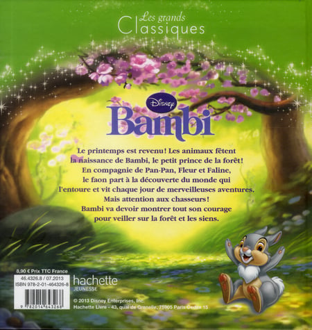 Bambi : Disney - 2017218057 - Livres pour enfants dès 3 ans