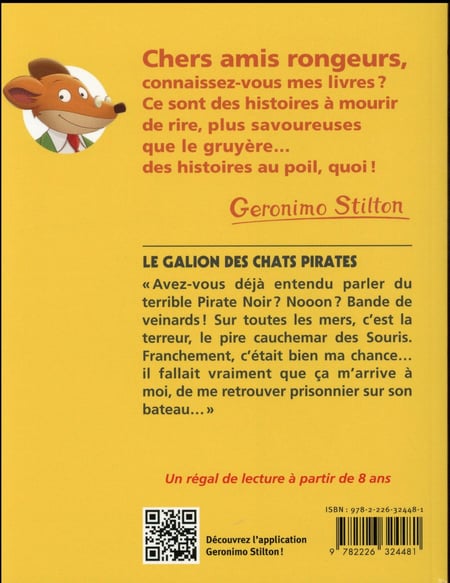 Geronimo Stilton Tome 2 : le galion des chats pirates : Geronimo ...