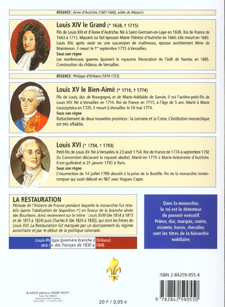 Généalogies des rois et chronologie de l'Histoire de France - - Jean