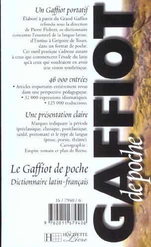 GAFFIOT de poche - Dictionnaire Latin Français : Félix Gaffiot