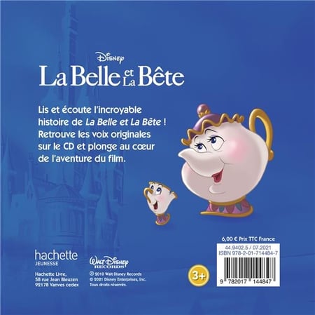 Disney la belle et la bete - album illustre - l'histoire du film, jeux  educatifs