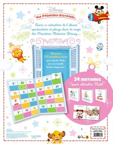 Mes premières histoires : Disney Baby : calendrier de l'avent : 24  histoires pour attendre Noël - Livres pour enfants dès 3 ans