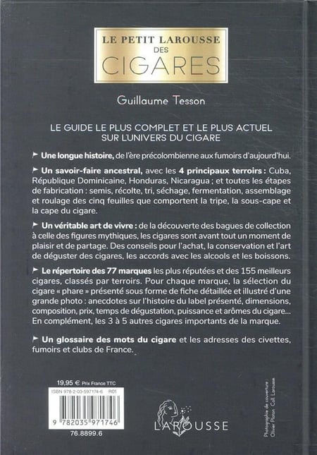 Le petit Larousse des cigares : Guillaume Tesson | Cultura