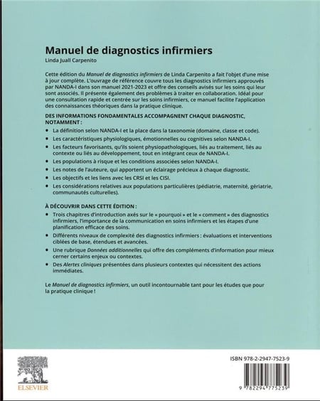 Liste de Diagnostics Infirmiers.2021-2023, PDF, Douleur