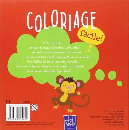 Livre de coloriage - Grenouille - Super autocollant et livre de coloriage