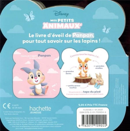 Disney - Mon Petit Livre Puzzle - 5 Puzzles 9 Pièces - Panpan