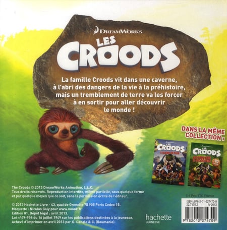 Les croods un voyage en famille Collectif 2012274706 Livres pour enfants des 3 ans Cultura