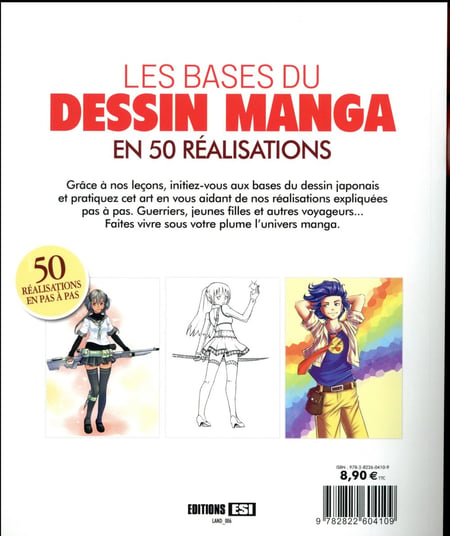 Les bases du dessin manga en 50 réalisations : Collectif | Cultura