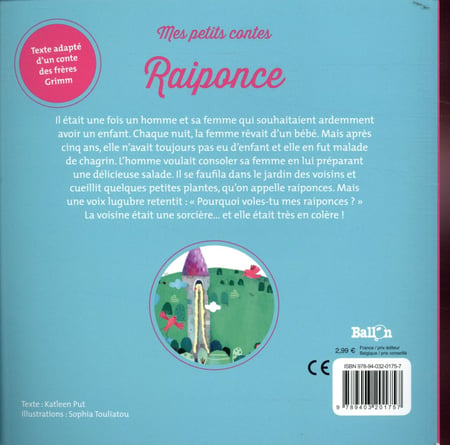 Raiponce : Disney - 2014636176 - Livres pour enfants dès 3 ans