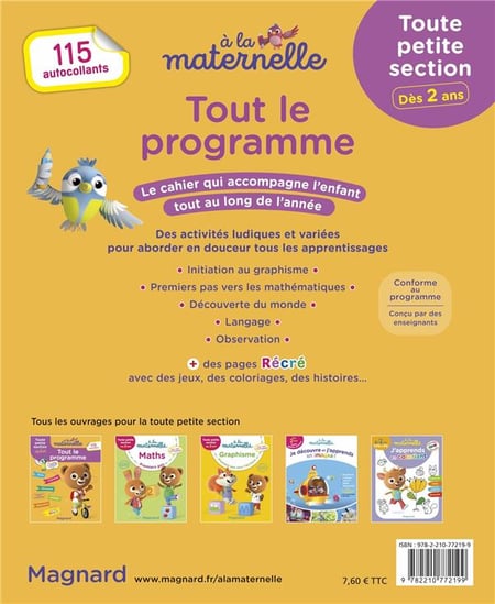 Toute ma maternelle - Tout le programmme - Toute Petite Section 2