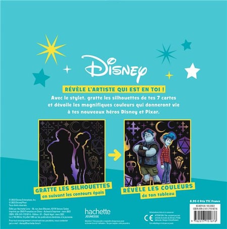 Cartes à gratter Bestiaire Disney : Collectif: : Livres