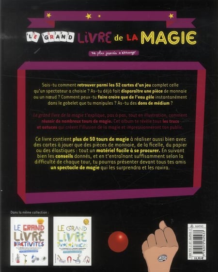 Ne plus jamais s'ennuyer : le grand livre de la magie : Joe Fullman -  2070649431 - Loisirs créatifs - Livres jeux et d'activités