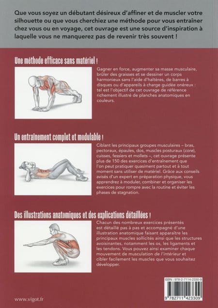 La musculation sans appareil - 69 exercices à pratiquer avec le