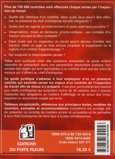 Le contrôle de l'inspection du travail - Coudel