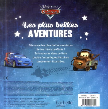 Cars. 12 livres de tes héros - Hachette Jeunesse, Disney