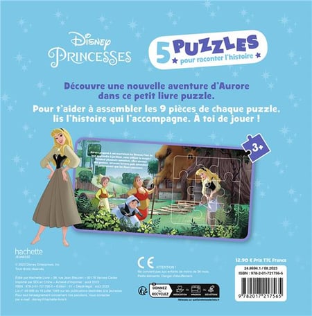 Lot 2 livre puzzle Disney - Hachette
