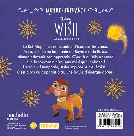Wish, Asha et la bonne étoile : l'histoire du film : Disney - 2017235857 -  Livres pour enfants dès 3 ans