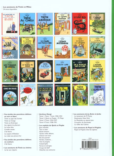 Les Aventures de Tintin - 11. Le Secret de la Licorne Les Aventures de Tintin - 11. Le Secret de la Licorne