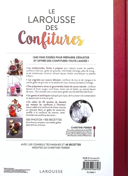 Le Larousse des Confitures : La saveur incomparable des confitures