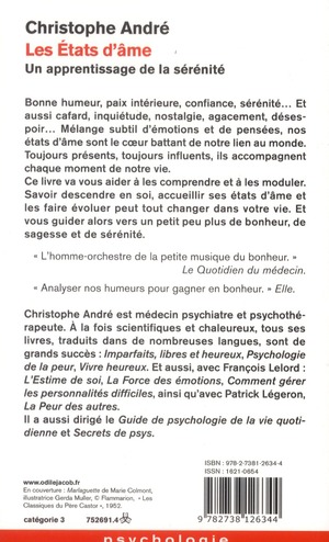 Les États d'âme eBook de Christophe André - EPUB Livre