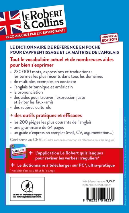 Dictionnaire Le Robert & Collins Mini Anglais Nouvelle édition