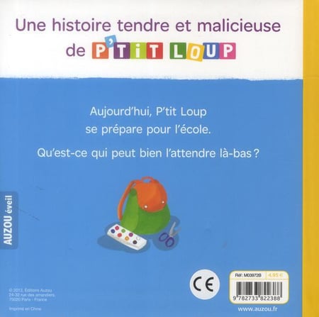  P'tit Loup rentre à l'école - LALLEMAND, Orianne, THUILLIER,  Éléonore - Livres