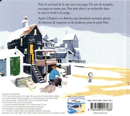 L'enfant, la baleine et l'hiver tout-carton - Editions Milan