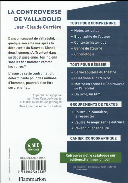 La Controverse De Valladolid : Jean-Claude Carrière - 2080262327 ...