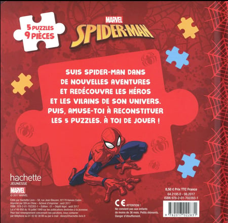 Mon Petit Livre Puzzle ; Spiderman