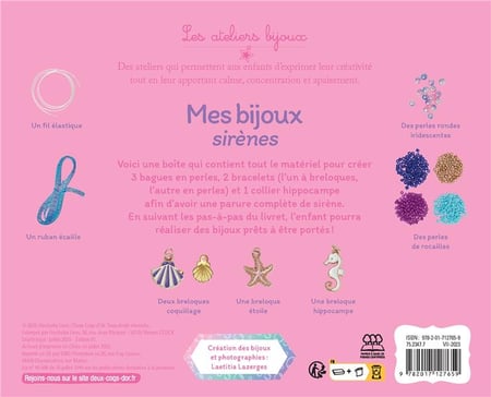 Bijoux Sirène multicolore pour petite fille - Lyn&Or Bijoux