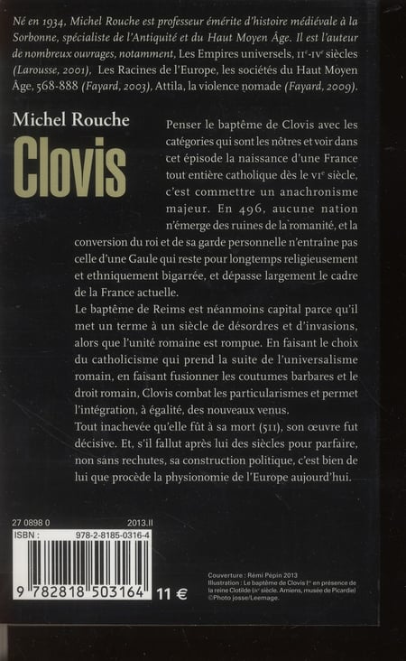 Clovis : Michel Rouche - Livre Histoire | Cultura