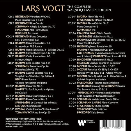 The Complete Warner Classics Edition : Lars Vogt - Musique classique -  Genres musicaux | Cultura