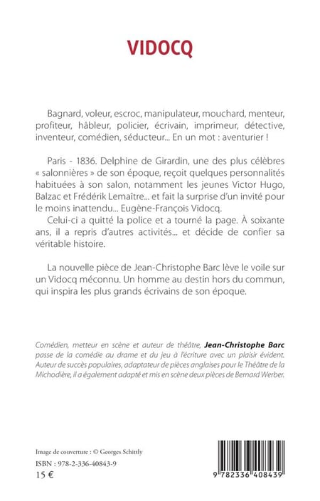 Vidocq : Une vie de légende : Jean-Christophe Barc - Littérature ...