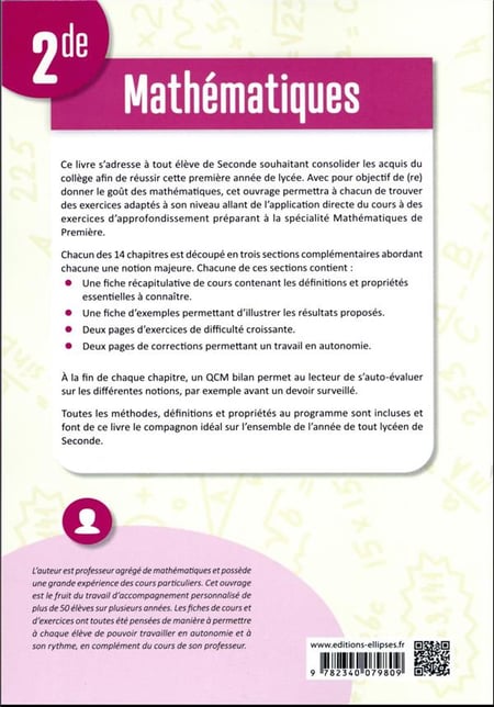 Livre Math Rouge Mathématiques - 2de - pour un accompagnement personnalisé (édition 2023 ...