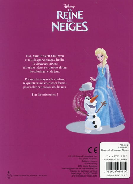 La reine des neiges 2 : Kristoff et Sven (avec texte) - Coloriage