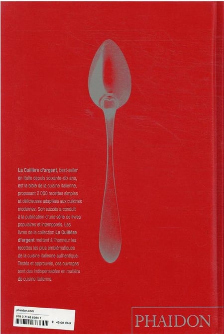 La cuillère d'argent végétarienne : Recettes italiennes classiques et d'aujourd'hui  by Phaidon Press
