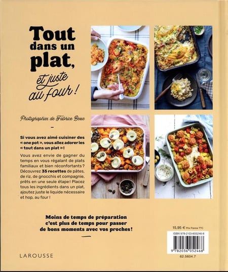 Tout dans un plat, et juste au four ! 35 recettes prêtes en une seule étape  ! : Sandra Thomann - 2036052460 - Livres de cuisine salée