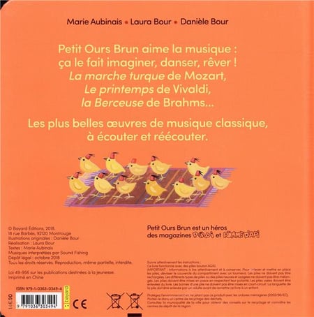 Petit Ours Brun découvre les musiques du monde - Livre sonore - Marie  Aubinais - L'intranquille